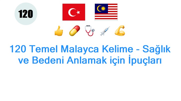 120 Temel Malayca Kelime - Sağlık ve Bedeni Anlamak için İpuçları
